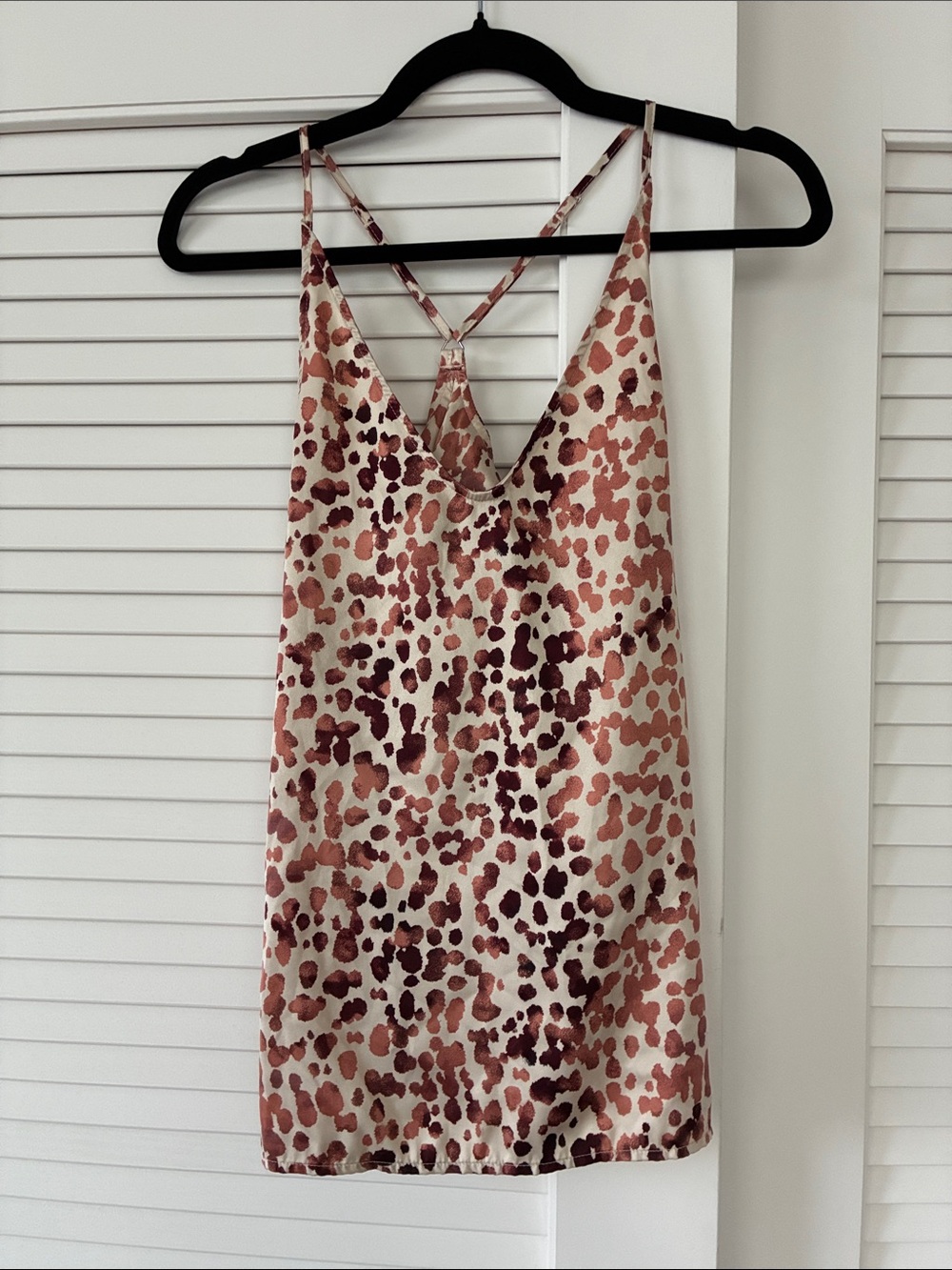 Leopard Satin Slip Night Tank